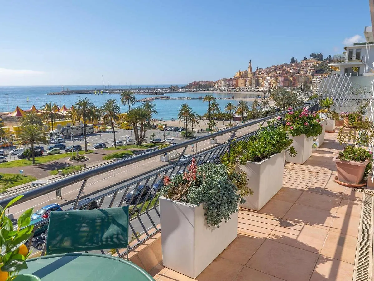 Magnifique 3P Climatise En Dernier Etage Avec Terrasse Face Mer, Proche Centre Menton - Fr-1-196-326